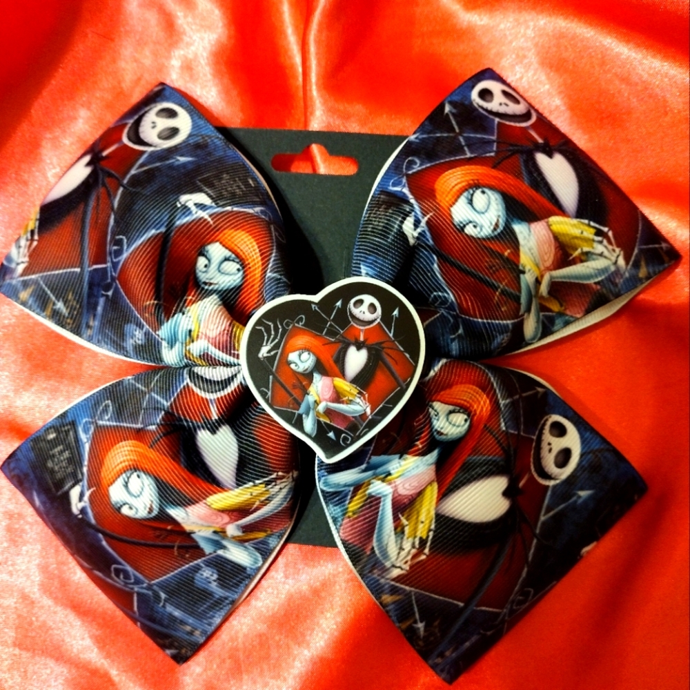 The nightmare before Christmas hair bow